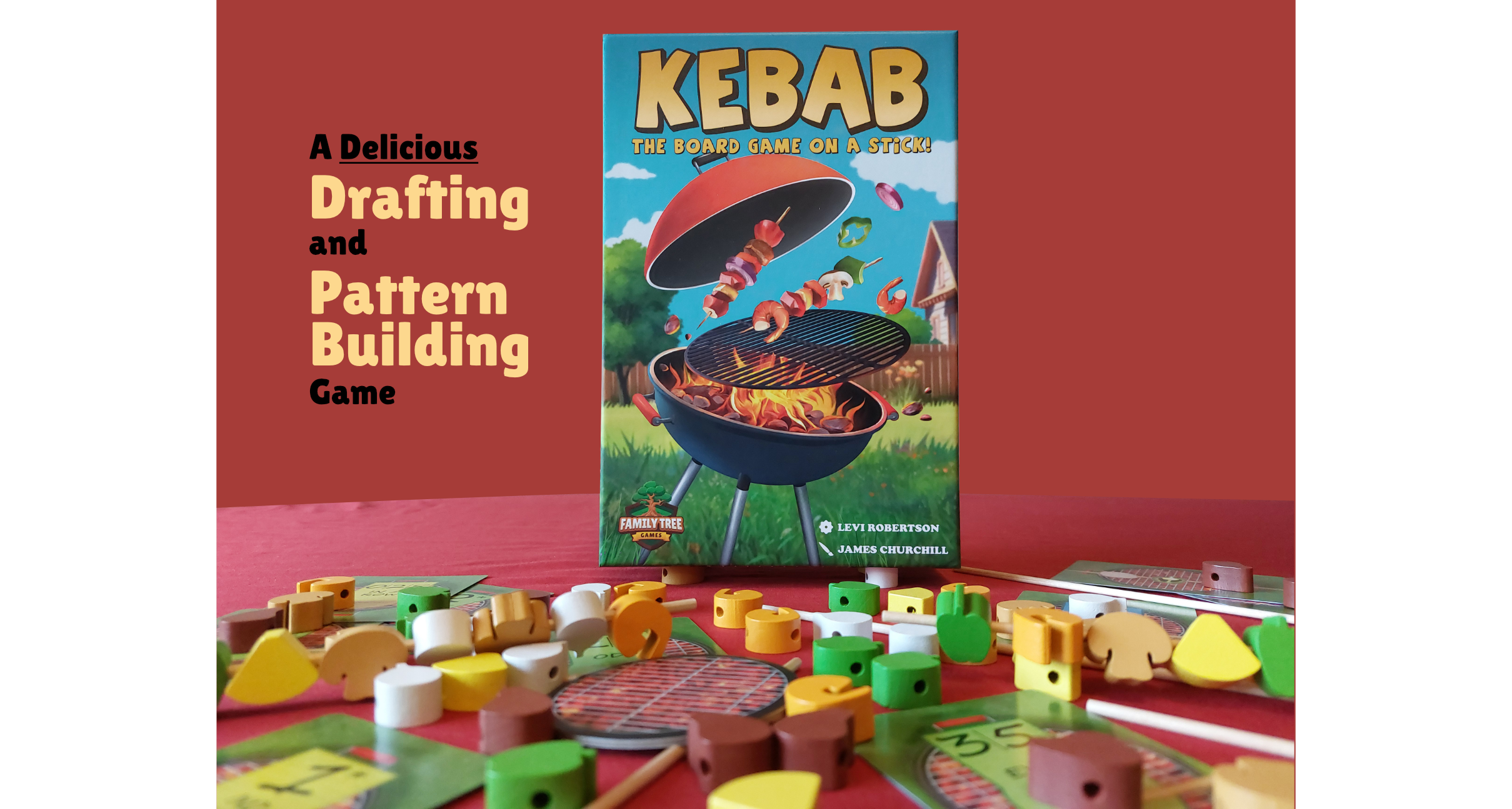 Kebab Board Game: Drafting and Pattern Building