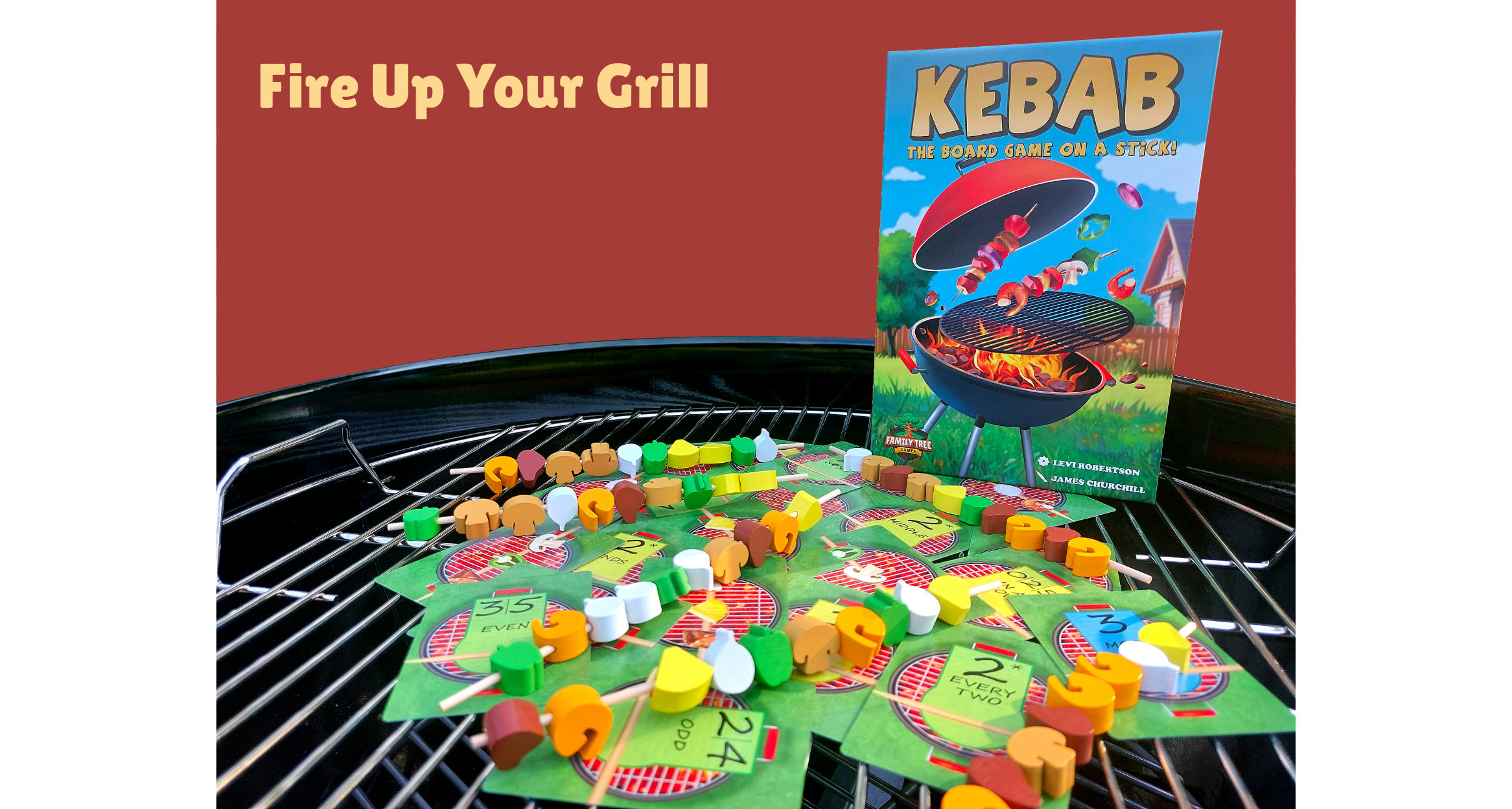 Kebab Game on a grill